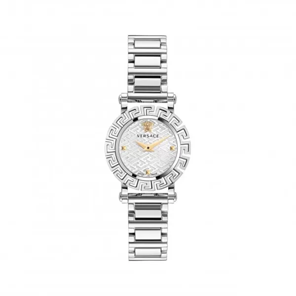 image of Ladies Greca Glam Stainless Steel Silver Watch VE2Q00322