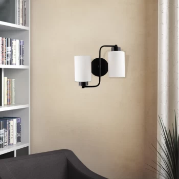 image of Balcova - N-345 Black Wall Lamp