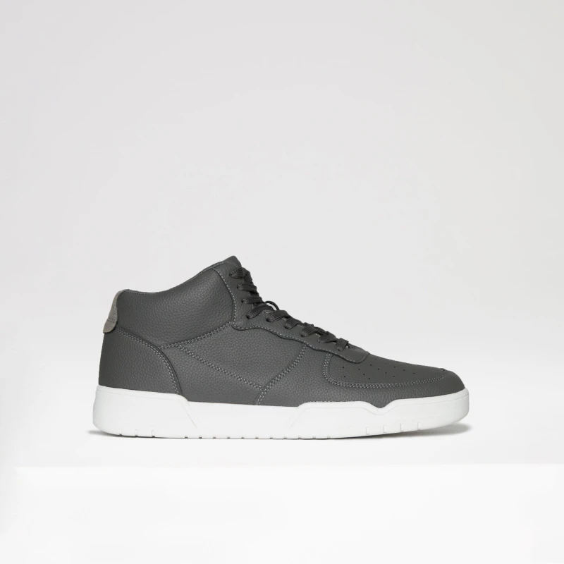 Image of Threadbare 'James' Classic High Top Trainers Grey