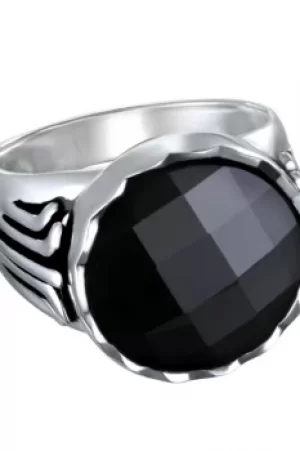 image of Ladies Karl Lagerfeld Silver Plated Crystal Ring Size N 5378107