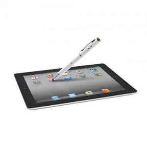 Image of Leitz Complete 4-in-1 Stylus, Pen, Laser Pointer and LED Light White