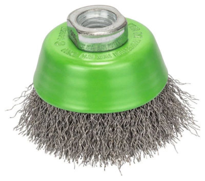 Image of Bosch 0.3mm Inox Crimped Wire Cup Brush 2608622061 Diameter: 65mm