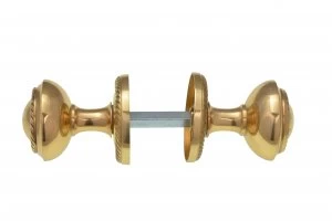 Image of Wickes Georgian Mortice Knob Polished Brass