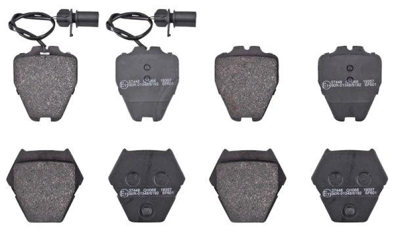 Image of A.B.S. 37448 Brake pad set with integrated wear sensor Brake Pad Set,disc brake (402)