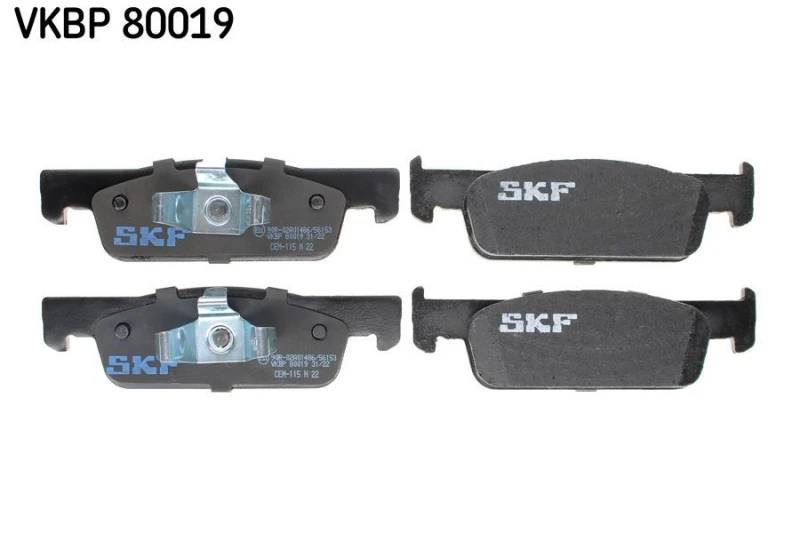 Image of SKF Brake pad set SKF VKBP 80019