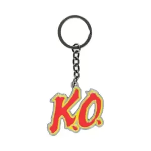 Image of Street Fighter Metal Keychain KO