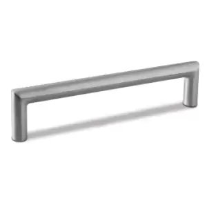 image of GTV Door Pull Handle Stainless Steel C Bar Straight Fixing Bolts - Size 236mm, P