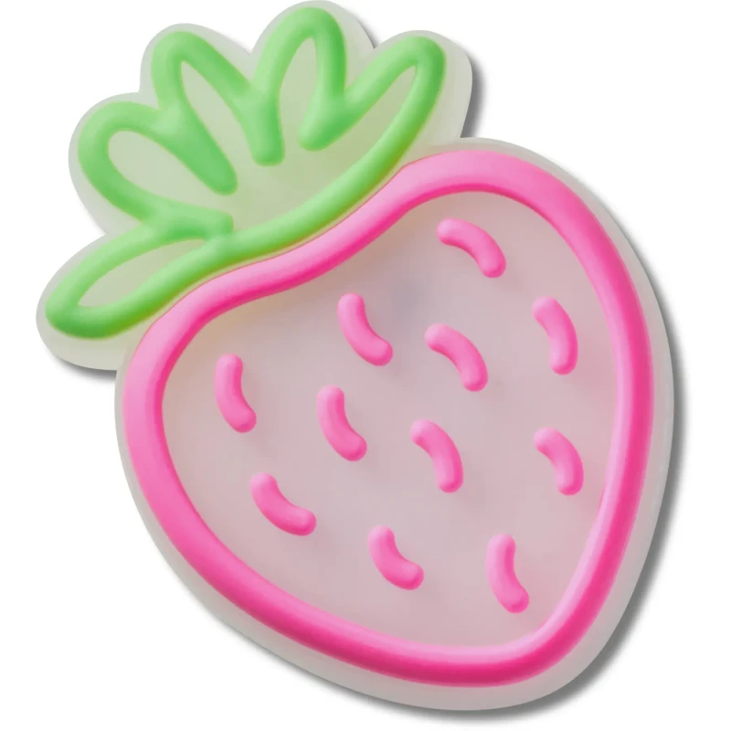 Image of Crocs Jibbitz Crocs Lights Up Strawberry Rose Unisex TU