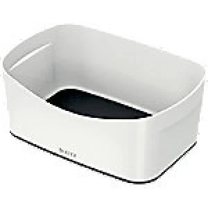 Leitz Storage Tray WOW 52571095 White, Black Plastic 24.6 x 16 x 9.8cm 1