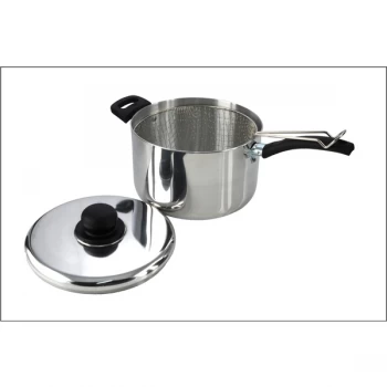 Image of Pendeford Sapphire Collection Polished Deep Chip Pan 25cm
