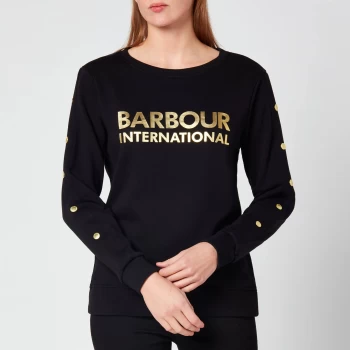 Image of Barbour International Womens Reine Overlayer - Black - UK 10