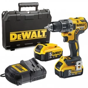 image of DEWALT DCD791 18v XR Cordless Drill Driver 2 x 5ah Li-ion Charger Case