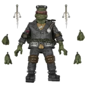 image of NECA Teenage Mutant Ninja Turtles x Universal Monsters Raphael as Frankensteins Monsters Ultimate 7" Action Figure