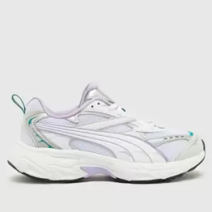 Image of PUMA Morphic Trainers In White & Purple
