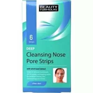 image of Beauty Formulas Deep Cleansing Nose Pore Strips 6 pcs