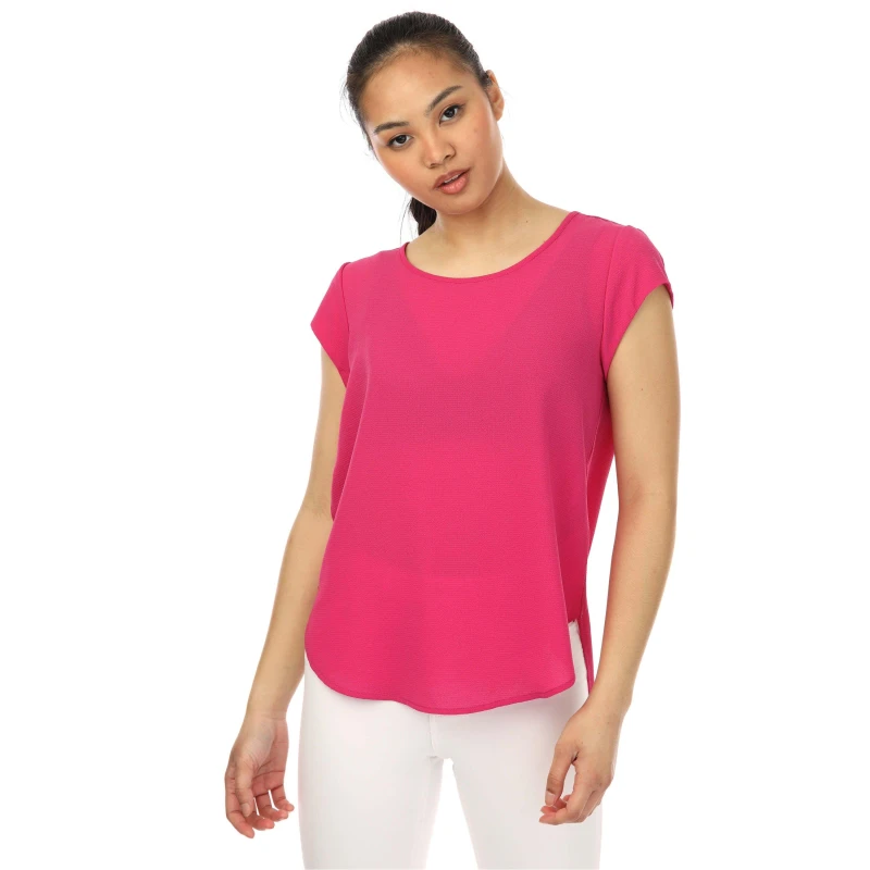 Image of Only Vic Short Sleeve Top - Pink Pink 8