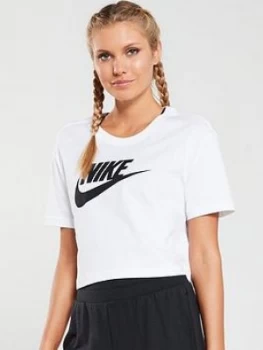Image of Nike NSW Essential Crop Tee - White, Size XL, Women