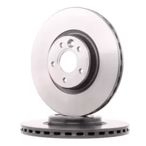 Image of BREMBO Brake disc 09.C542.21 Brake rotor,Brake discs VOLVO,V50 (545),V40 Schragheck (525, 526),S40 II (544),C70 II Cabrio (542)