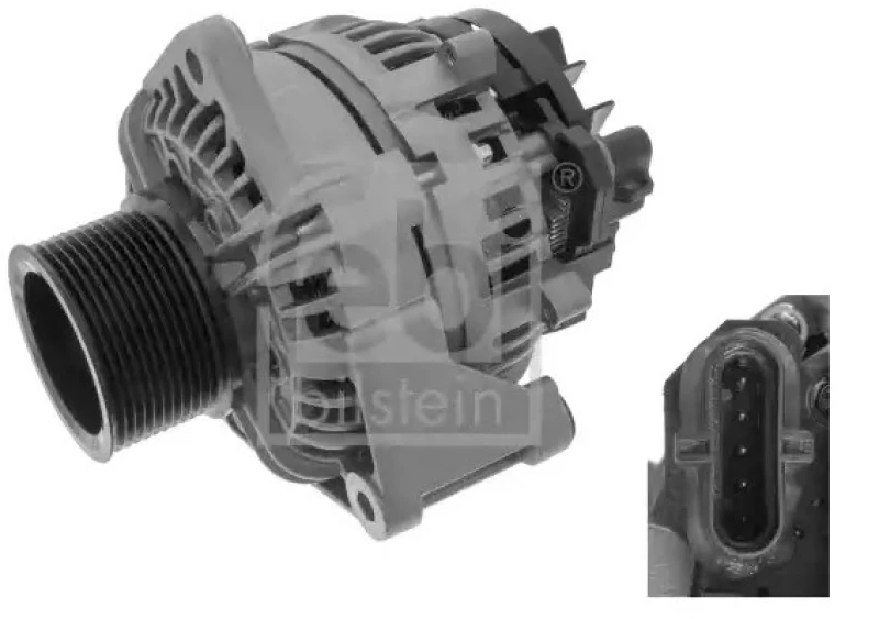 Image of FEBI BILSTEIN 48948 Generator Alternator Charging Current: 80A, Voltage: 24V Alternator (4)