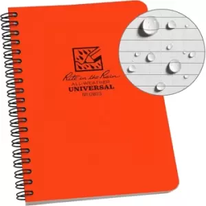 image of Rite in the Rain Universal Notebook, Side Spiral Bound, 4?" x 7" (32 Sheets) White / Yellow