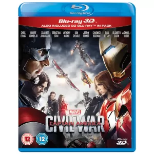 Captain America Civil War - 2016 3D Bluray Movie