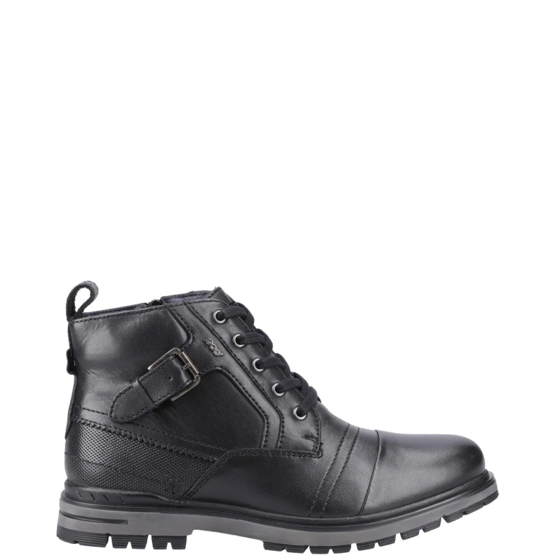 Image of Pod Mens Eros Leather Boots UK Size 10 (EU 44) Black POD006-BLACK-10
