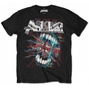 image of Asking Alexandria Flag Eater Mens Black T Shirt: Large