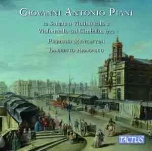 Image of Giovanni Antonio Piani 12 Sonate a Violino Solo E Violoncello by Giovanni Antonio Piani CD Album