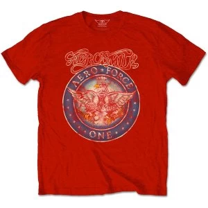 Image of Aerosmith - Aero Force Unisex Large T-Shirt - Red