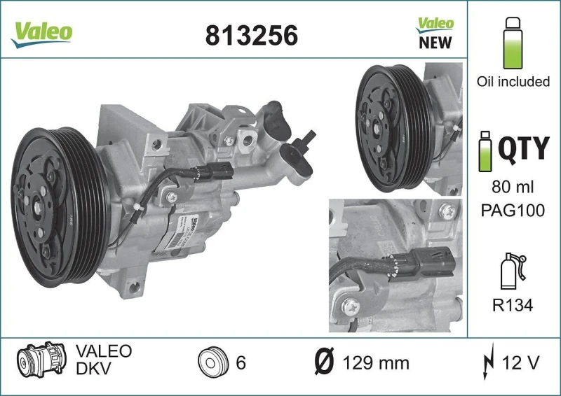 Image of Air conditioning compressor VALEO 813256
