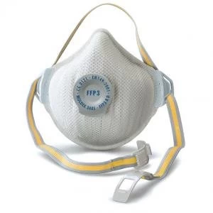 Image of Moldex FFP3V Half Mask RD Valve White Ref M3405 Pack of 5 Up to 3 Day