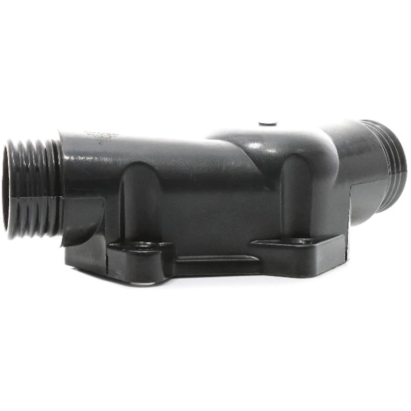 Image of METZGER 4010053 Coolant Flange frontal sided, with gasket/seal, without thermostat Plastic Coolant Flange (3219)