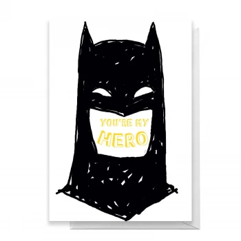 image of Batman You're My Hero Greetings Card - Giant Card