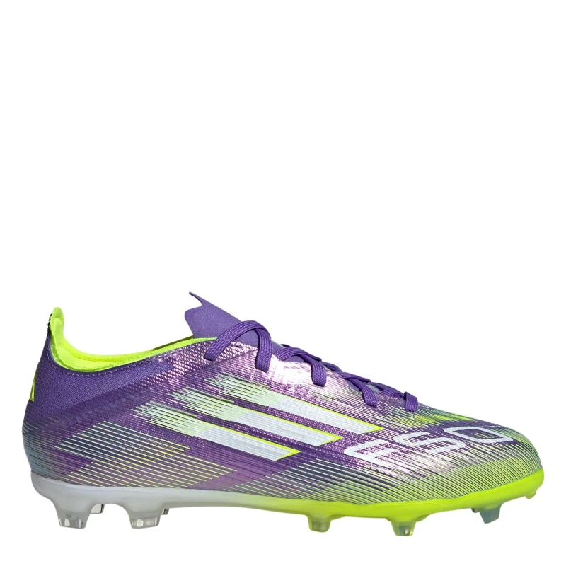 Image of adidas F50 Elite Juniors Firm Ground Football Boots Purple/White male 3 (35.5)
