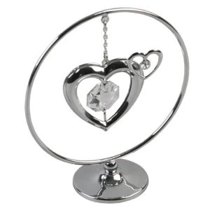 image of Crystocraft Ornament - Love Heart - Crystals From Swarovski?