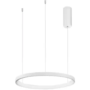 Image of Merano - Aurora 48cm Integrated LED Pendant Ceiling Light Dimmable Sandy White Aluminium LED 38W 2280Lm 3000K