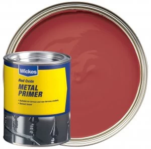 Image of Wickes Metal Primer Paint - Red Oxide 750ml