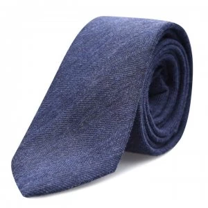 Image of Calvin Klein Plain Wool Tie - Blue 400