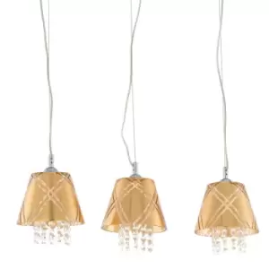 Italux Lighting - Italux Blaze Classic 3 Light Bar Pendant Ceiling Light, G9