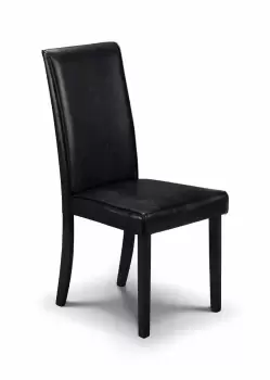 image of Julian Bowen Hudson Brown Faux Leather Dining Chair