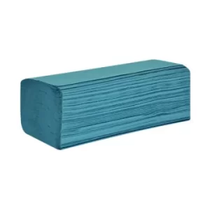 Image of Raphael 1Ply Z Fold 200mm x240mm 250 Sheets Blue (Pack of 12) H1BZ30RA