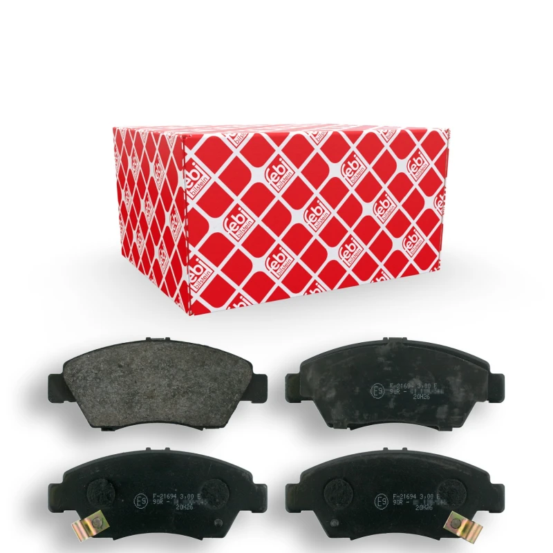 Image of FEBI BILSTEIN 16305 Brake pad set Front Axle, with acoustic wear warning Brake Pad Set,disc brake (402)