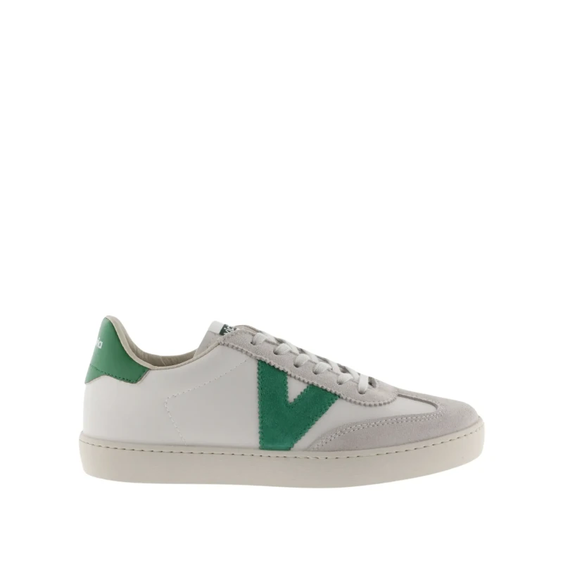 Image of Victoria Womens leather and crust leather effect Trainers Victoria Berlin Ciclista Vert Female 37