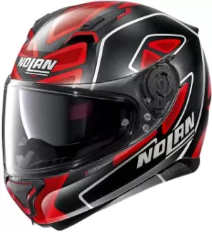 Image of Nolan N87 Gemini Replica D. Petrucci N-Com Helmet, black-red, Size L, black-red, Size L