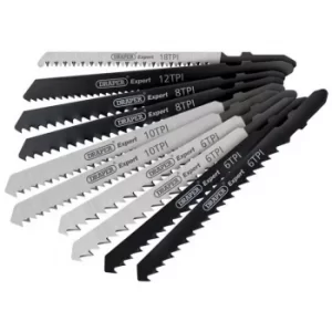 Image of Draper Assorted HCS Jigsaw Blade Set (10 Piece)