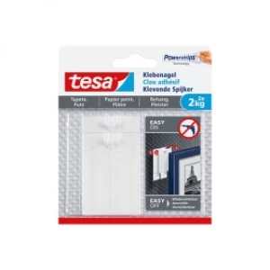 image of Tesa Adhesive Nails for Wallpaper & Plaster (2 x 2kg Pack)