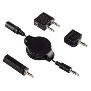 image of Hama Air Travel Adapter Kit (4 Pieces) Black