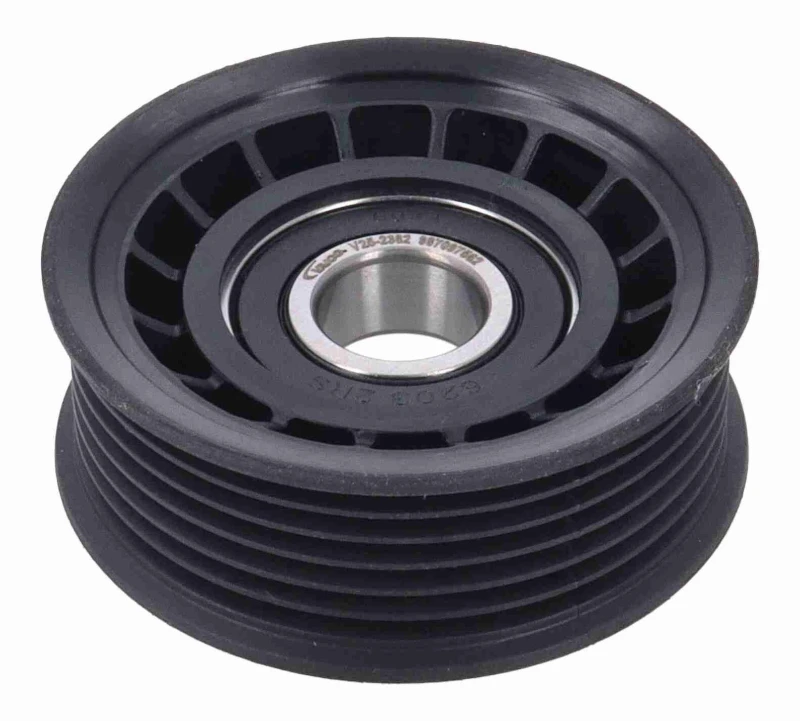 Image of VAICO V25-2382 Idler Pulley Green Mobility Parts Plastic Deflection/Guide Pulley,v-ribbed belt (312)