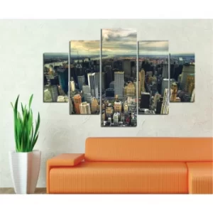 image of ST008 Multicolor Decorative MDF Painting (5 Pieces)