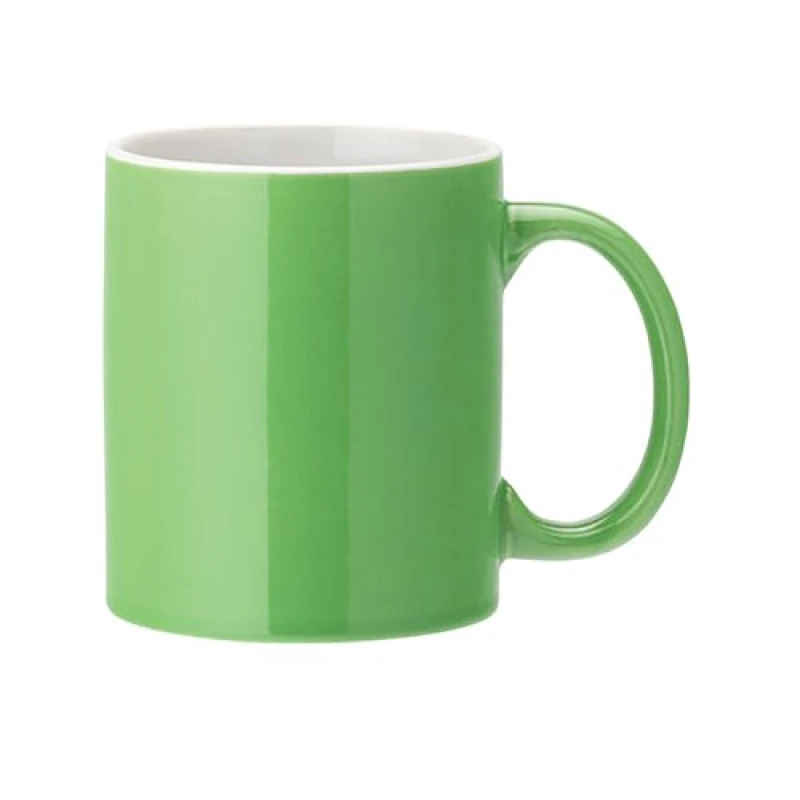 Image of Pure White Utopia Pure White Straight Sided Mug 12oz Green (Pack of 12) E90042-00-B01012 E90042-00-B01012